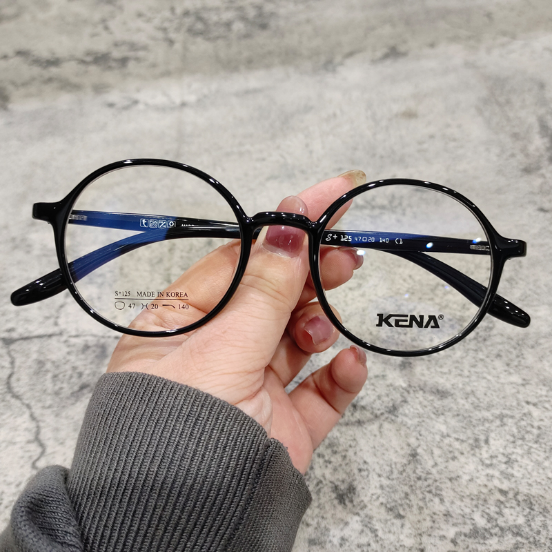 男女圆框同款进口tr复古眼镜框