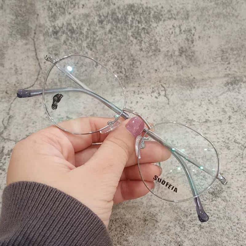 眼镜框加厚边男女同款