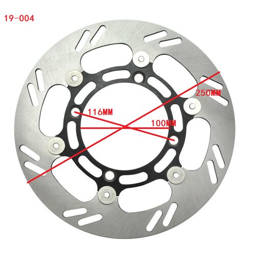 适配KDX125/200/220/250/ KLX250 KLX300 前后摩托车刹车碟盘