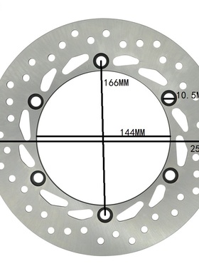 适用FJS400 FJS600  Silverwing前刹车碟 摩托车碟刹盘刹车盘配给
