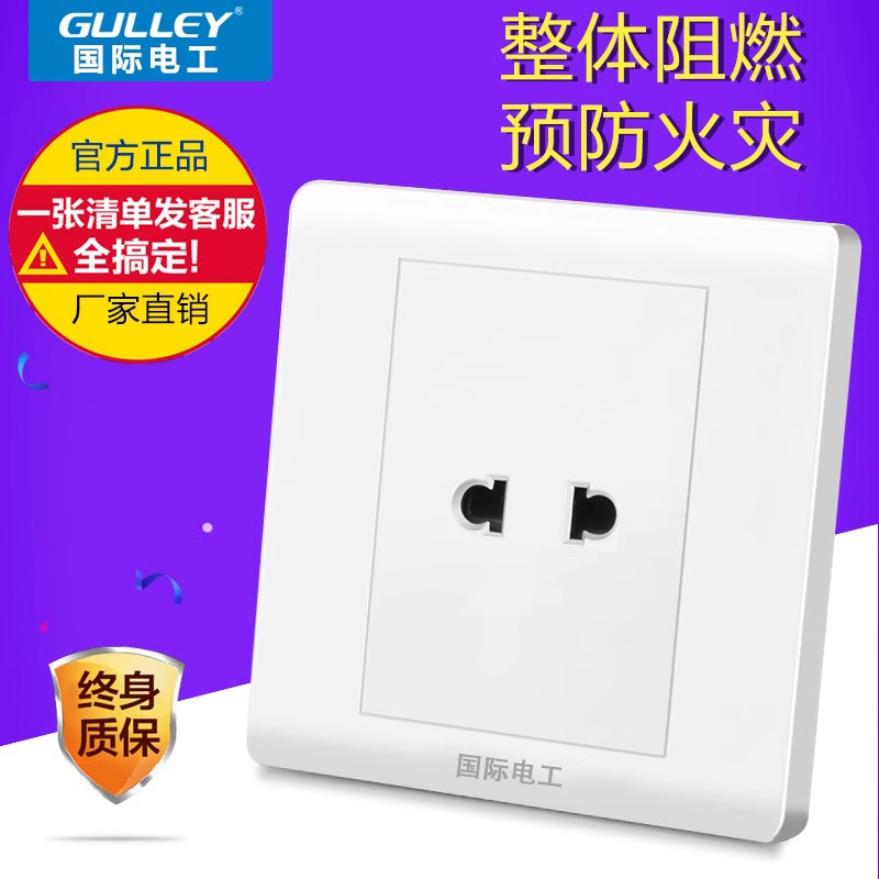 国际电工86型暗装墙壁两孔10a2孔