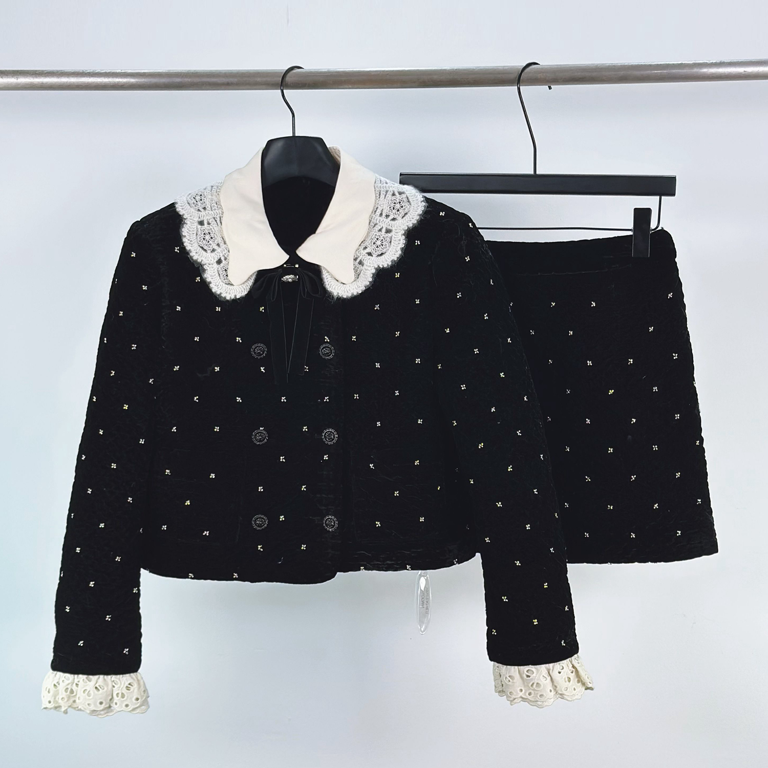 柏多伊俪上衣半身裙小香风套装