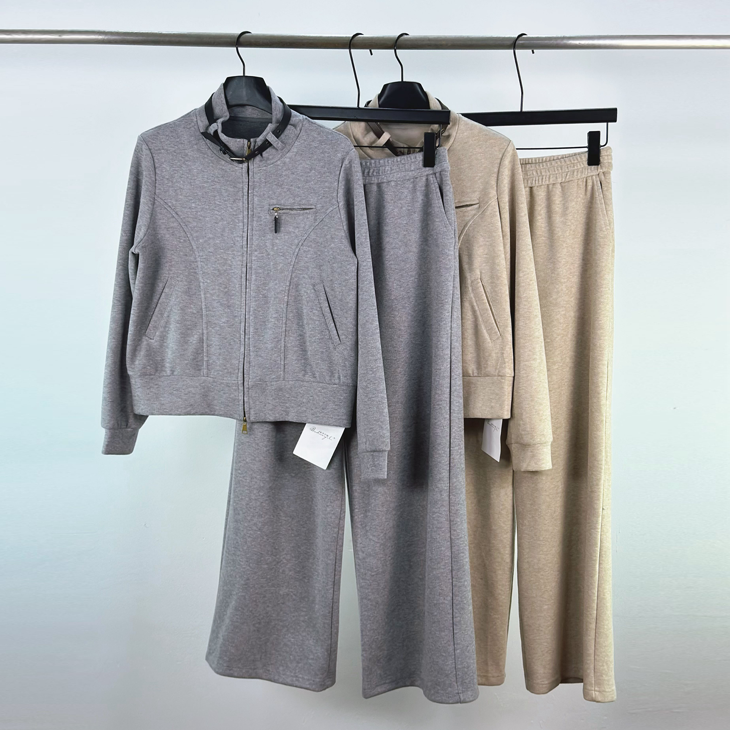 柏多伊俪聚酯纤维秋季小香风套装