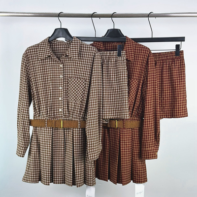 柏多伊俪聚酯纤维秋季小香风套装