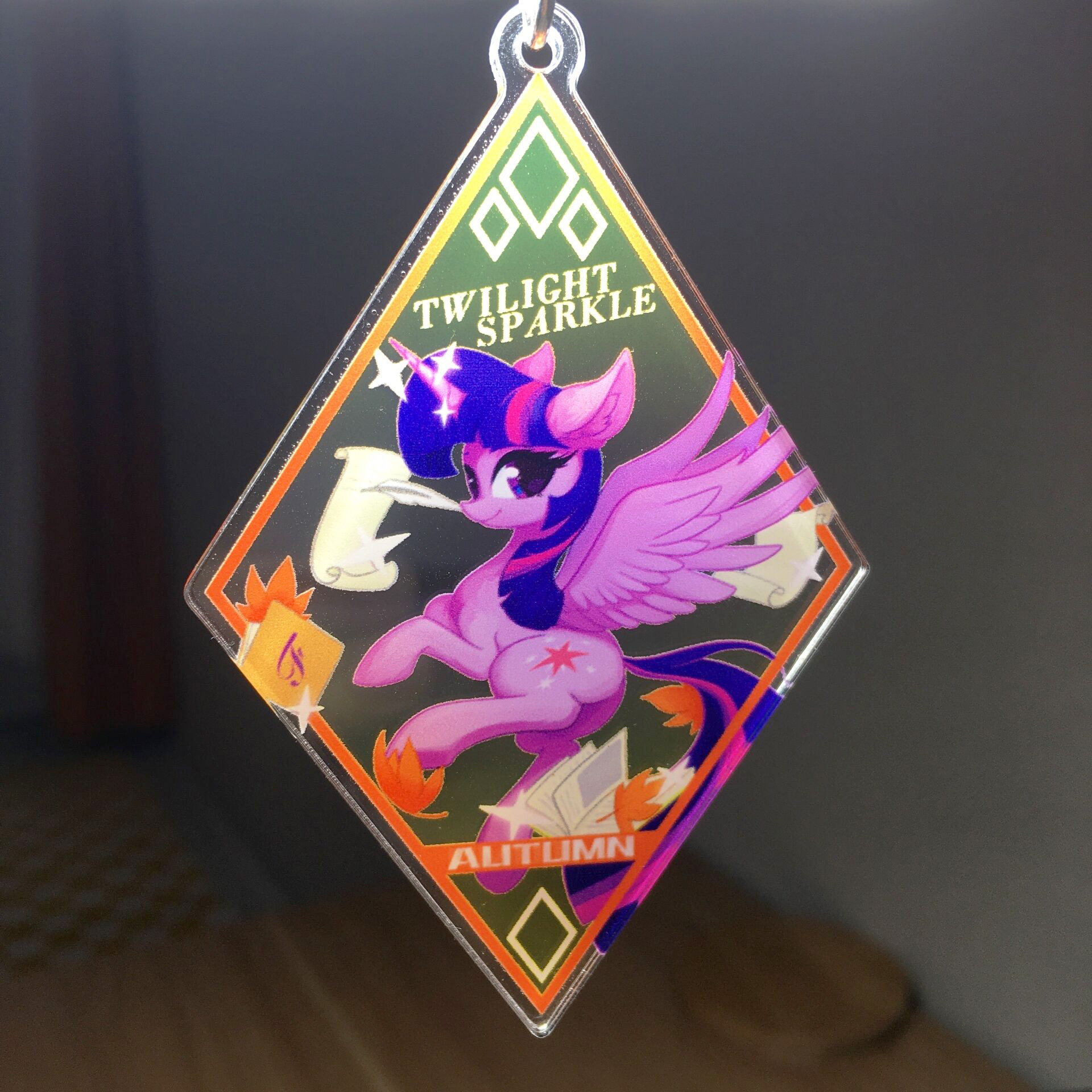 ft联名小马宝莉周边彩窗钥匙扣亚克力挂件挂饰彩虹小马同人蹄工铺