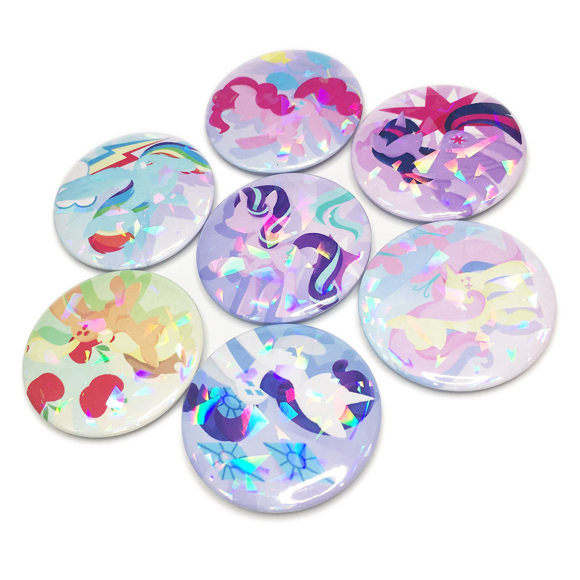 m7碎玻璃徽章我的小马驹彩虹小马同人周边小马宝莉马国蹄工铺mlp