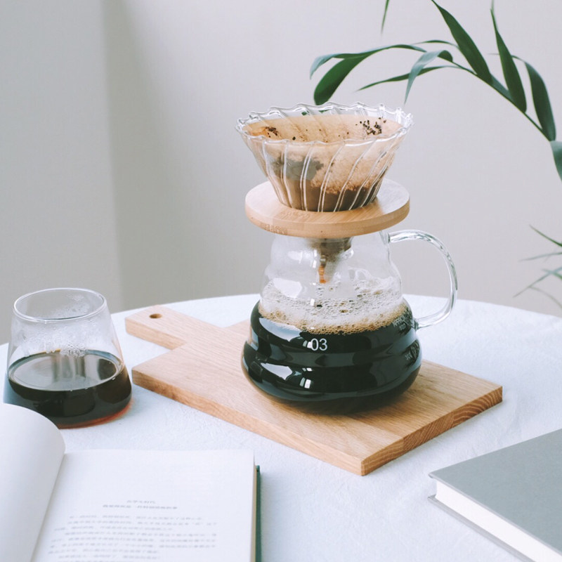 美好的清晨|日式云朵咖啡壶耐热玻璃手冲咖啡壶带盖茶壶饮料壶|ruв категории посуда, кофе, кофейник - от Buy2taobao.com для оказания профессиональной услуги покупки агента Taobao