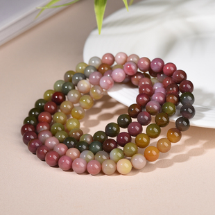 盐源玛瑙手串女男水晶玉髓玉石手链手串多圈女饰品