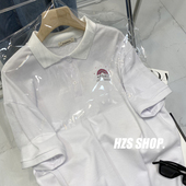 宽松显瘦透气翻领运动短袖 彩虹印花POLO衫 女装 韩版 胖mm夏款 大码