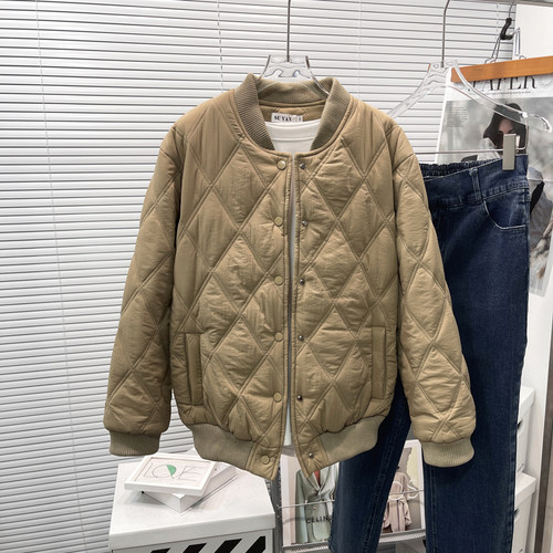 胖mm宽松加厚夹棉夹克棉服潮