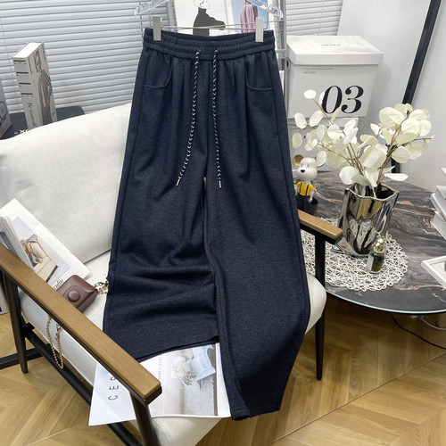 大码女装秋冬新款阔腿裤女