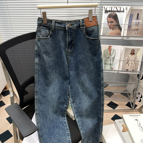 胖mm复古贴标松紧高腰弹力哈伦裤