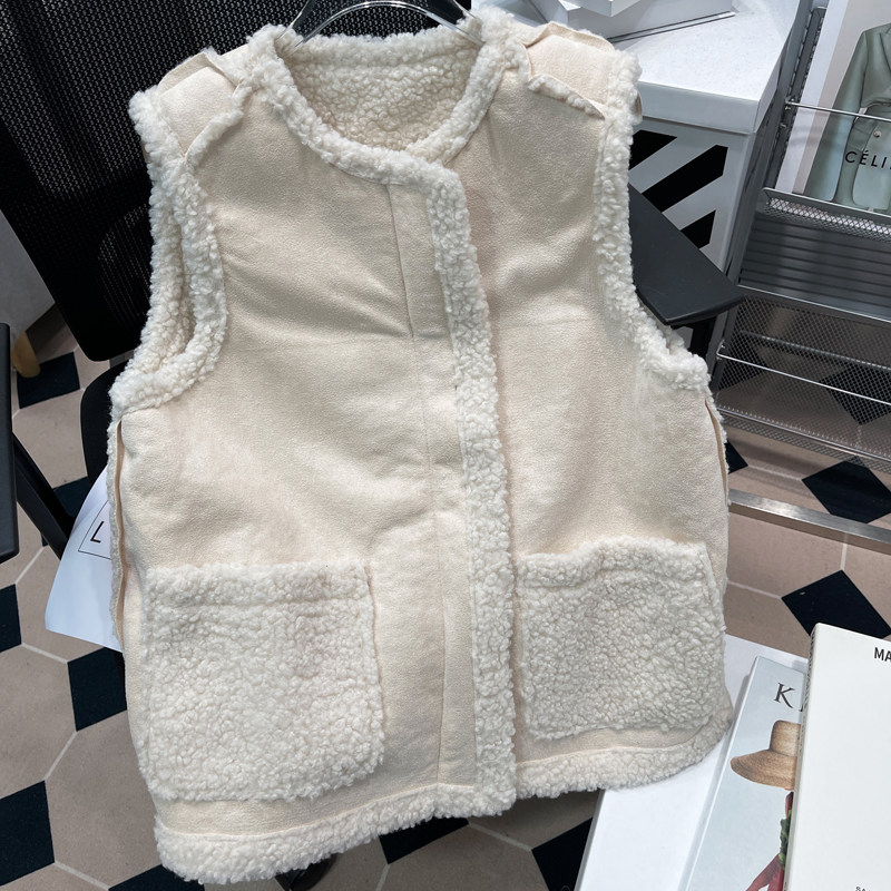 胡子叔大码羊羔毛马甲背心女秋冬新款皮毛一体胖mm羊羔绒马甲外套,女装/女士精品,大码棉服,淘宝优惠券,粉丝福利购,淘宝优惠卷