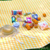 野餐垫三层加厚户外露营帐篷地垫春游坐垫防水草坪垫子铝膜防潮垫