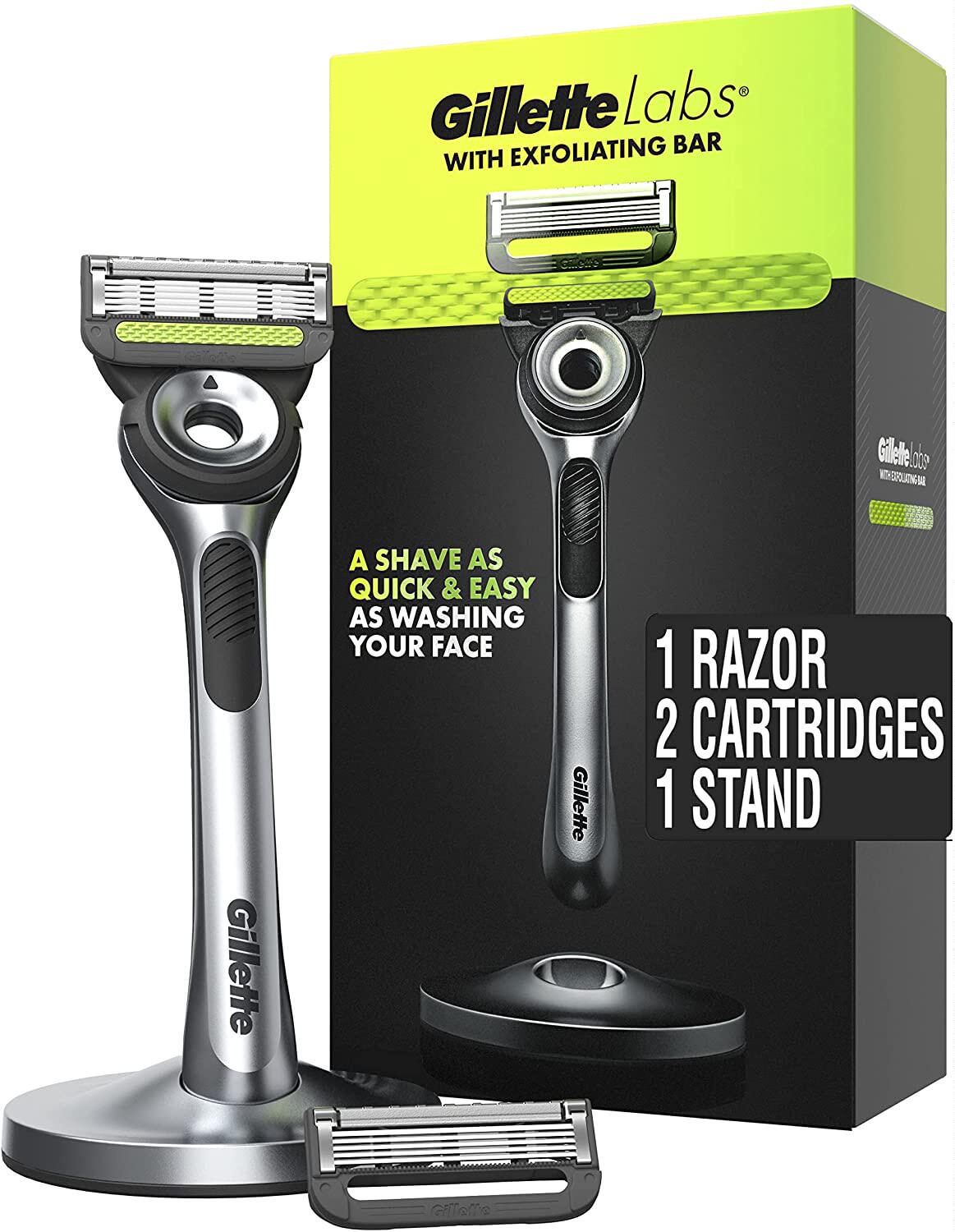 原装进口吉列Gillette labs极光系列5层手动热感剃须刀刮胡须刀_虎窝淘