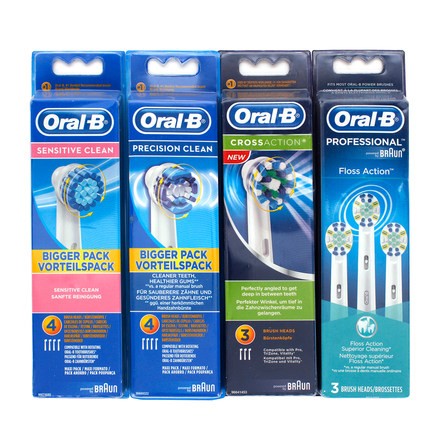 博朗OralB/欧乐B电动牙刷头EB17-4 适合D12,D16,D29,D20,D32,OC20