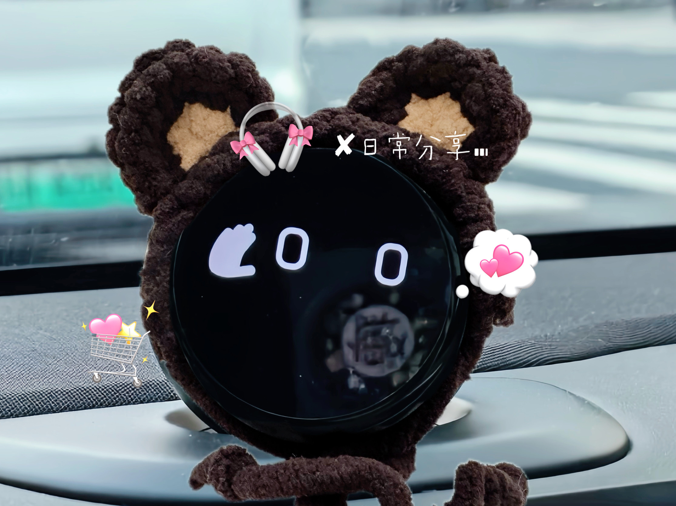 蔚来nomi帽子可爱个性小棕熊耳朵头饰机器人手工et5et7es8ec6,汽车用品/电子/清洗/改装,摆件,淘宝优惠券,粉丝福利购,淘宝优惠卷