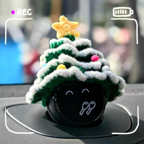 原创蔚来nomi圣诞帽ES6/ES8/EC6/ET7圣诞树帽子机器人头饰保护罩