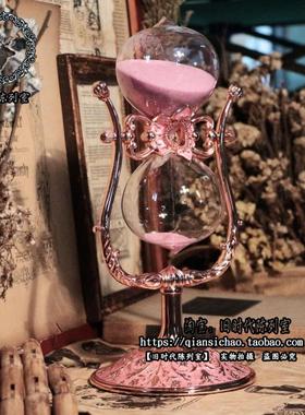 金属旋转女朋友欧式风沙漏计时器