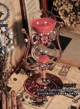 玻璃金属可旋转欧式风沙漏计时器
