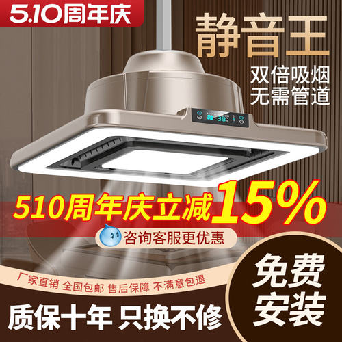 棋牌室吸烟灯空气净化器直排麻将机专用吊灯馆房桌抽烟神器排烟灯