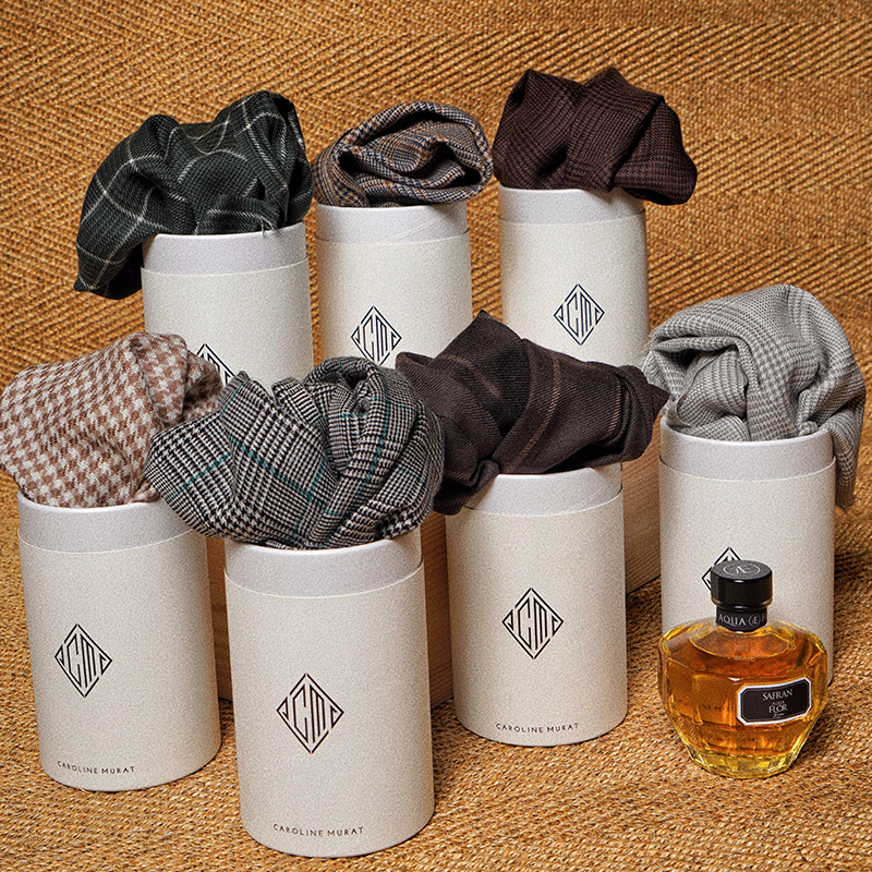 CM那不勒斯皇后经典澳毛条纹/格纹梭织全羊毛秋冬披肩围巾