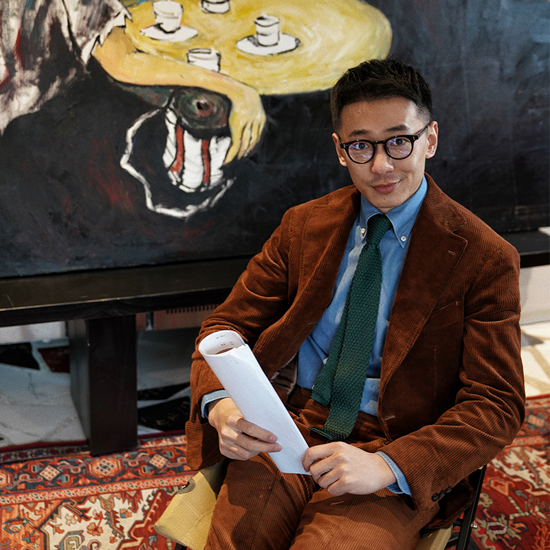 CM灯芯绒全麻衬休闲秋冬西装