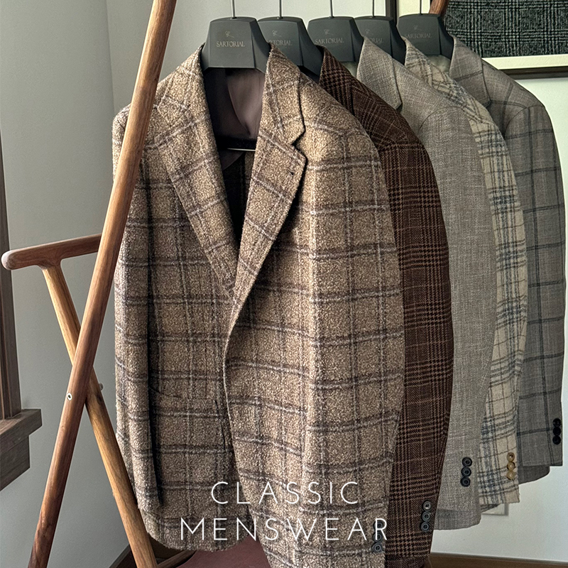 CM那不勒斯皇后秋冬LP季节限定羊驼羊绒蚕丝混纺全麻衬单西系列