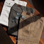 CM那不勒斯皇后斜纹水洗重磅棉咔叽军事元 素中高腰Chino休闲裤