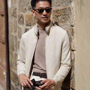 CM那不勒斯皇后米驼色长绒棉针织獭兔皮草Bomber夹克138