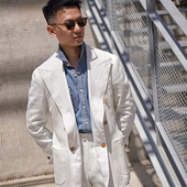 CM那不勒斯皇后意产面料LP Artdulin诺曼底麻全麻衬西服 Solbiati