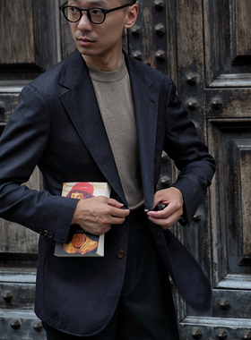 CM那不勒斯皇后意大利Drago Vantage130支炭灰色斜纹套装422