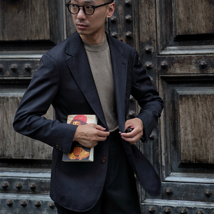 CM那不勒斯皇后意大利Drago Vantage130支炭灰色斜纹套装422