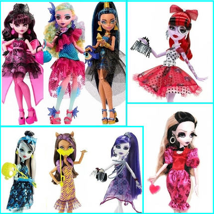 新款玩具人偶娃娃衣服配件monster high怪物高中童话高中裙子泳衣