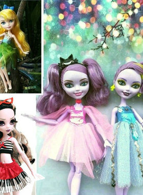 正散货monster high怪物高中官配童话高中惊喜大姐姐娃娃衣服裙子