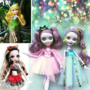 正散货monster high怪物高中官配童话高中惊喜大姐姐娃娃衣服裙子