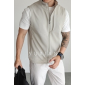 旅行家系列 立领四面弹通勤拉链马甲运动外套休闲户外春秋季