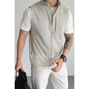 立领四面弹通勤拉链马甲运动外套休闲户外春秋季 旅行家系列