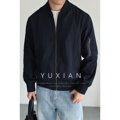 YUXIAN美式薄款MA1飞行员夹克男