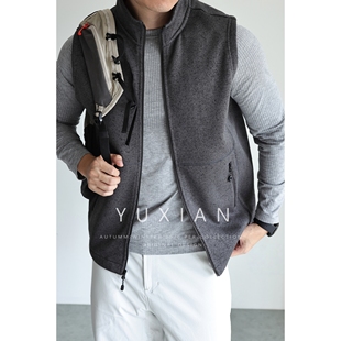 秋冬轻量化抓绒双色保暖马甲背心通勤户外运动外套 旅行家系列