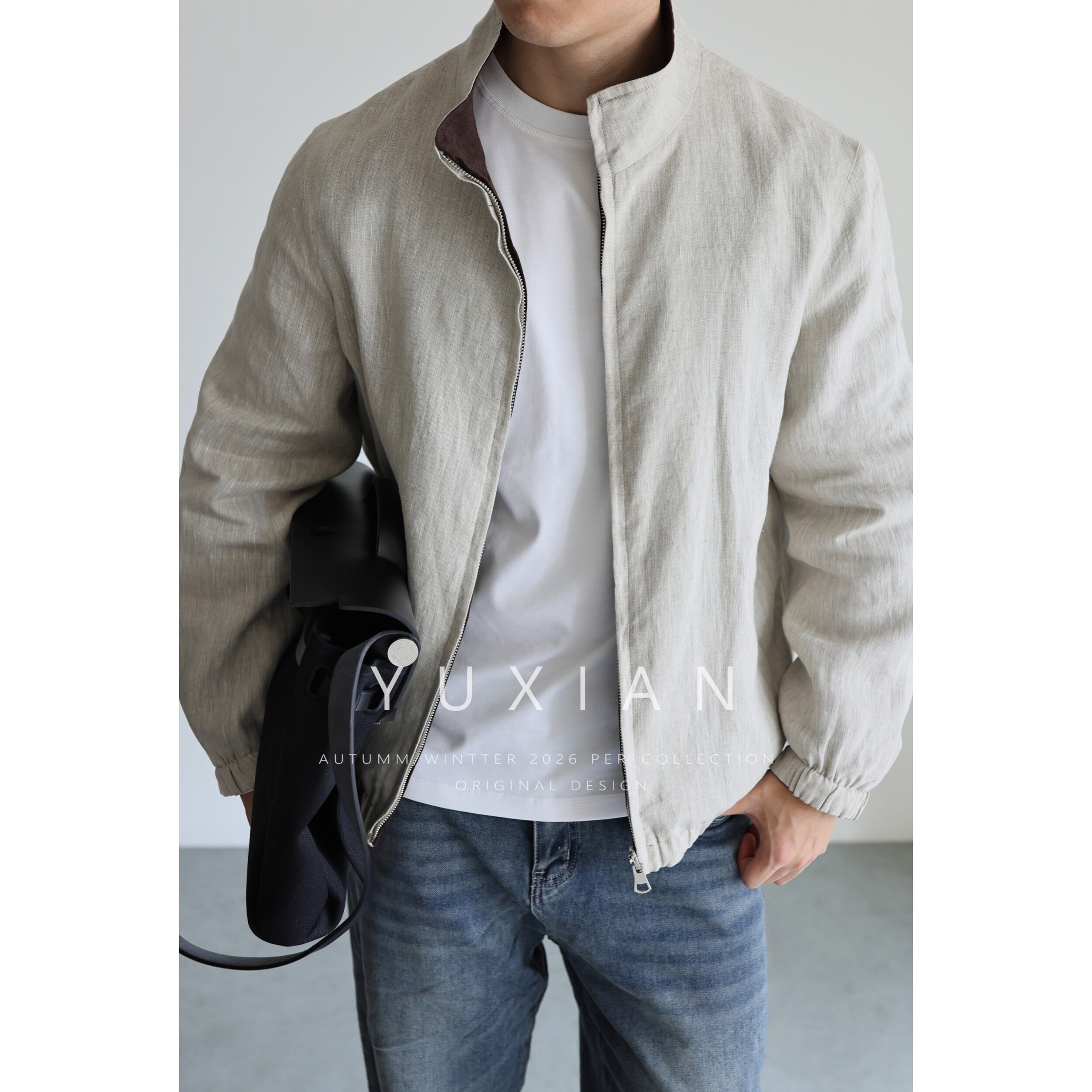 【100%亚麻】双面穿老钱亚麻外套