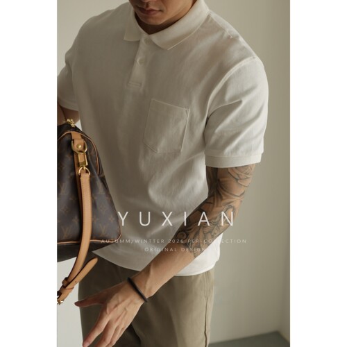 YUXIAN四季款短袖POLO衫休闲商务