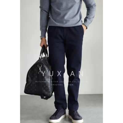 YUXIAN秋冬四面弹美式牛仔裤