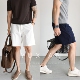 休闲商务半松紧透气吸湿纯色5分裤 YUXIAN意式 100%精梳棉短裤 春夏