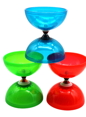 透明纯色大号空竹专业三轴空竹扯铃Yoyo Diabolo