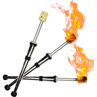 Fire Torch Juggling 杂耍火把扔火把火炬专业小丑道具银色
