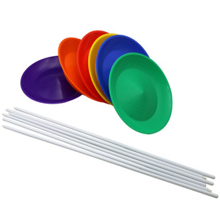 24CM雜技道具轉(zhuǎn)碟轉(zhuǎn)盤頂盤小丑道具雜耍表演Spinning Plate