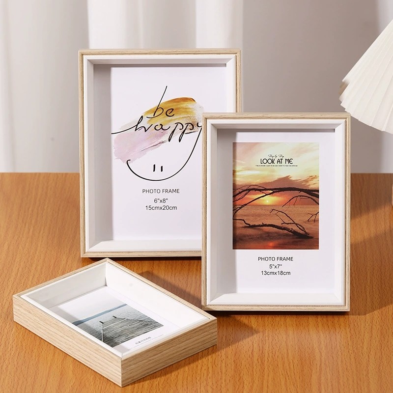 木质6寸相框摆台创意简约8K拼图画框照片挂墙8寸文字书法相框空框,家居饰品,相框/画框,淘宝优惠券,粉丝福利购,淘宝优惠卷