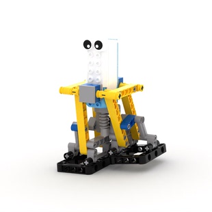 小小工程师国产积木科技diy机械模型拼装高级两足MOC套装充电款