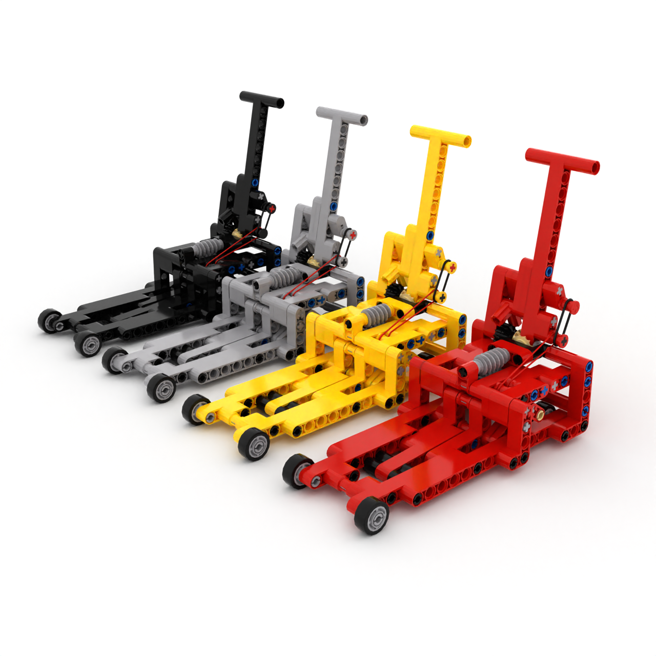 小小工程师机器人套装积木机械组模型diy科技教育拼装千斤顶MOC